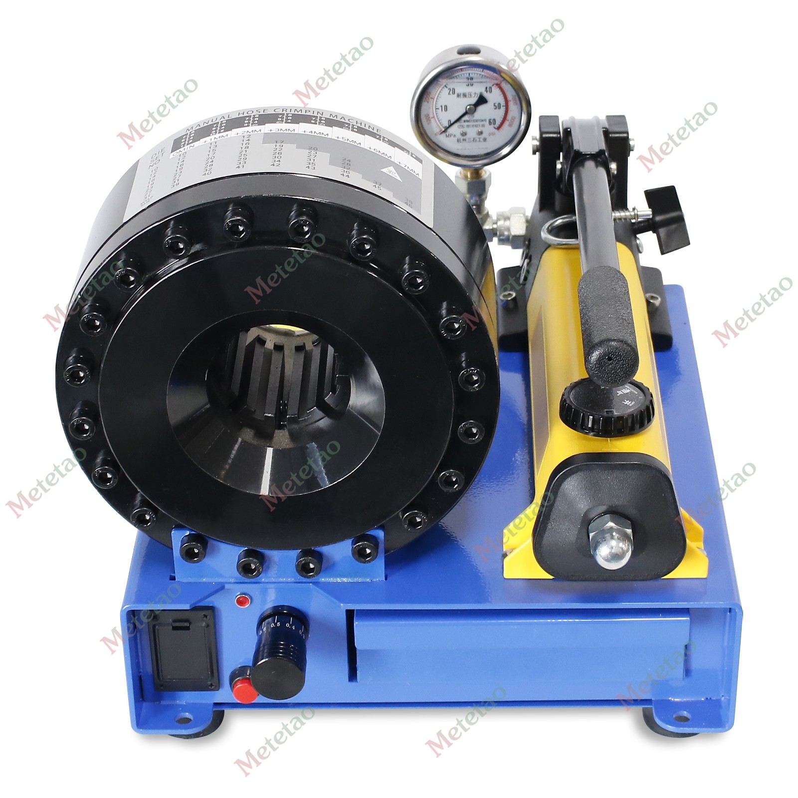 High Pressure Manual Hydraulic Hose Crimper Hose Pipe Crimping With 8 sets Molds