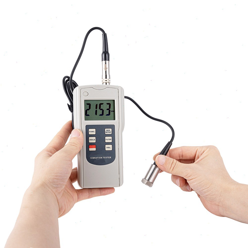 Handheld Vibration Meter with Velocity 0.1-400.0 mm/s Software and USB Cable
