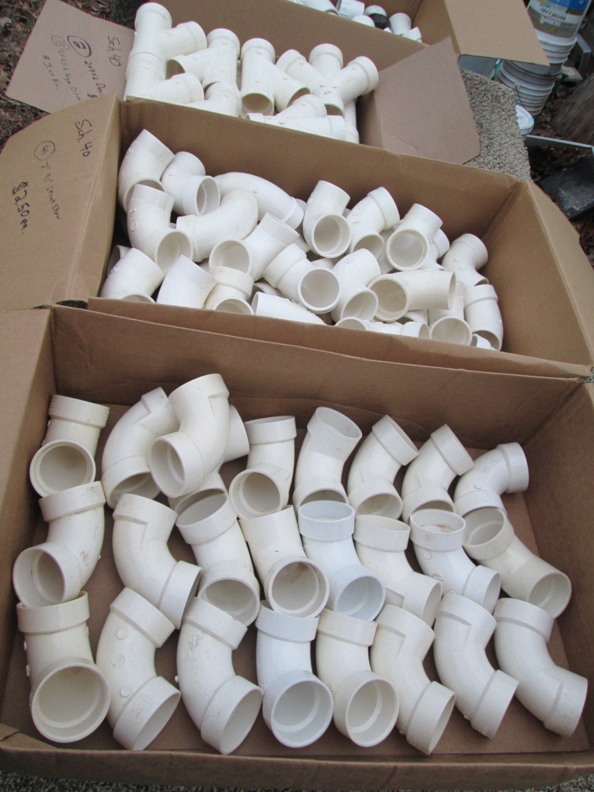 1-1/2 In. PVC DWV 90-Degree Hub X Hub Elbow Fitting