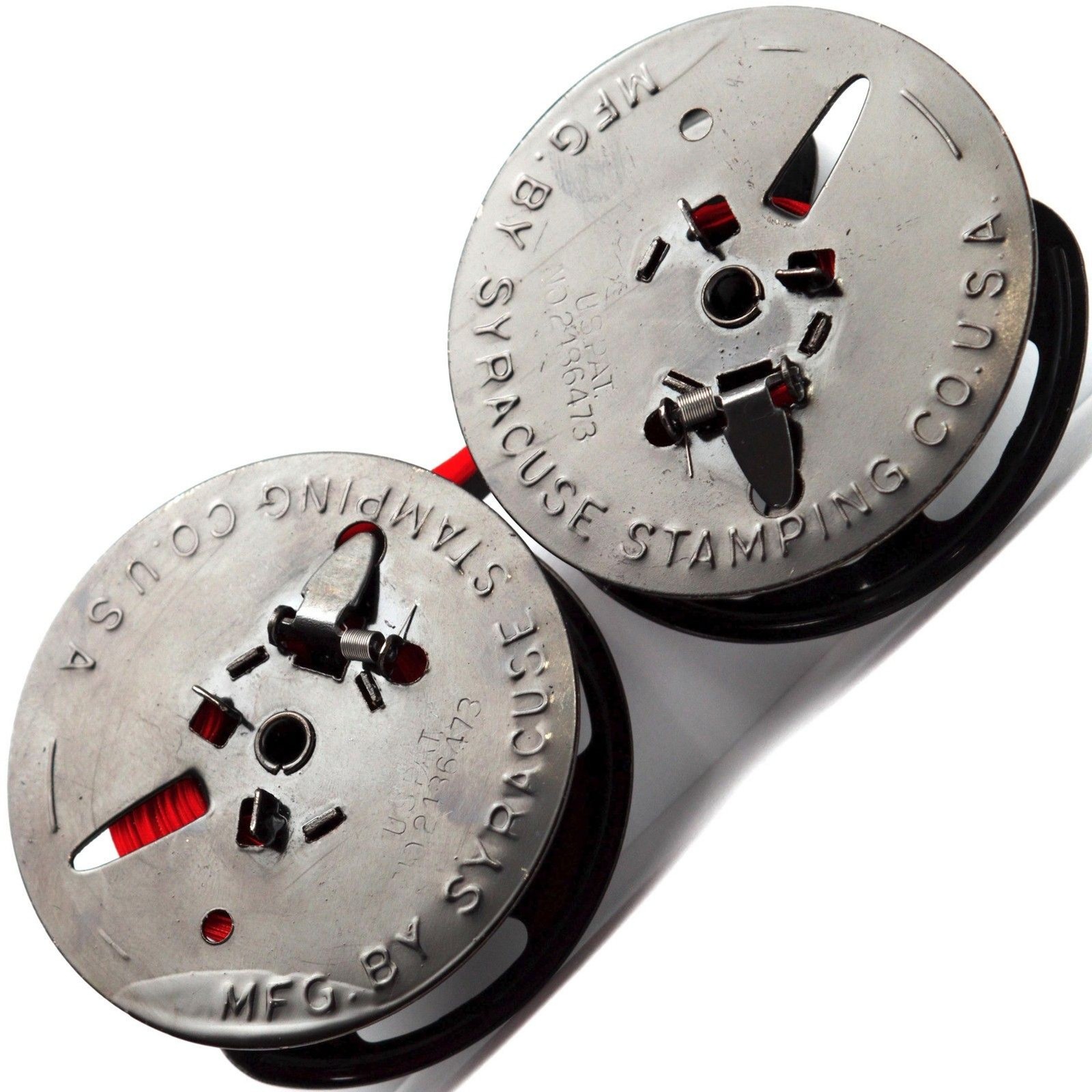 Royal Emperor Empress Typewriter Twin Metal Spools + New Black and Red Ribbon