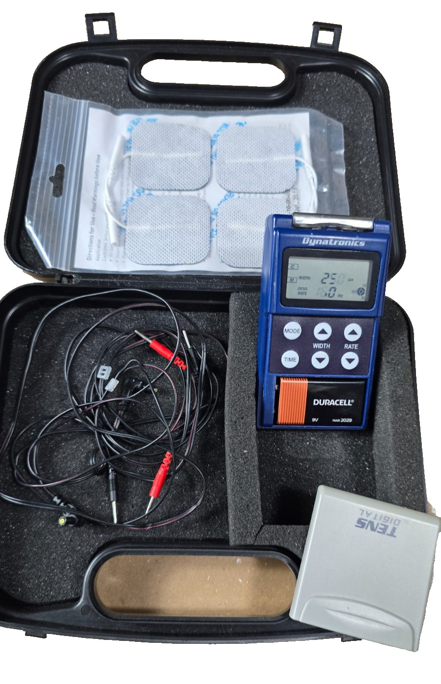 Dynatronics Dual Channel TENS Unit Analog w/ Timer Pain Relief Therapy & Pads