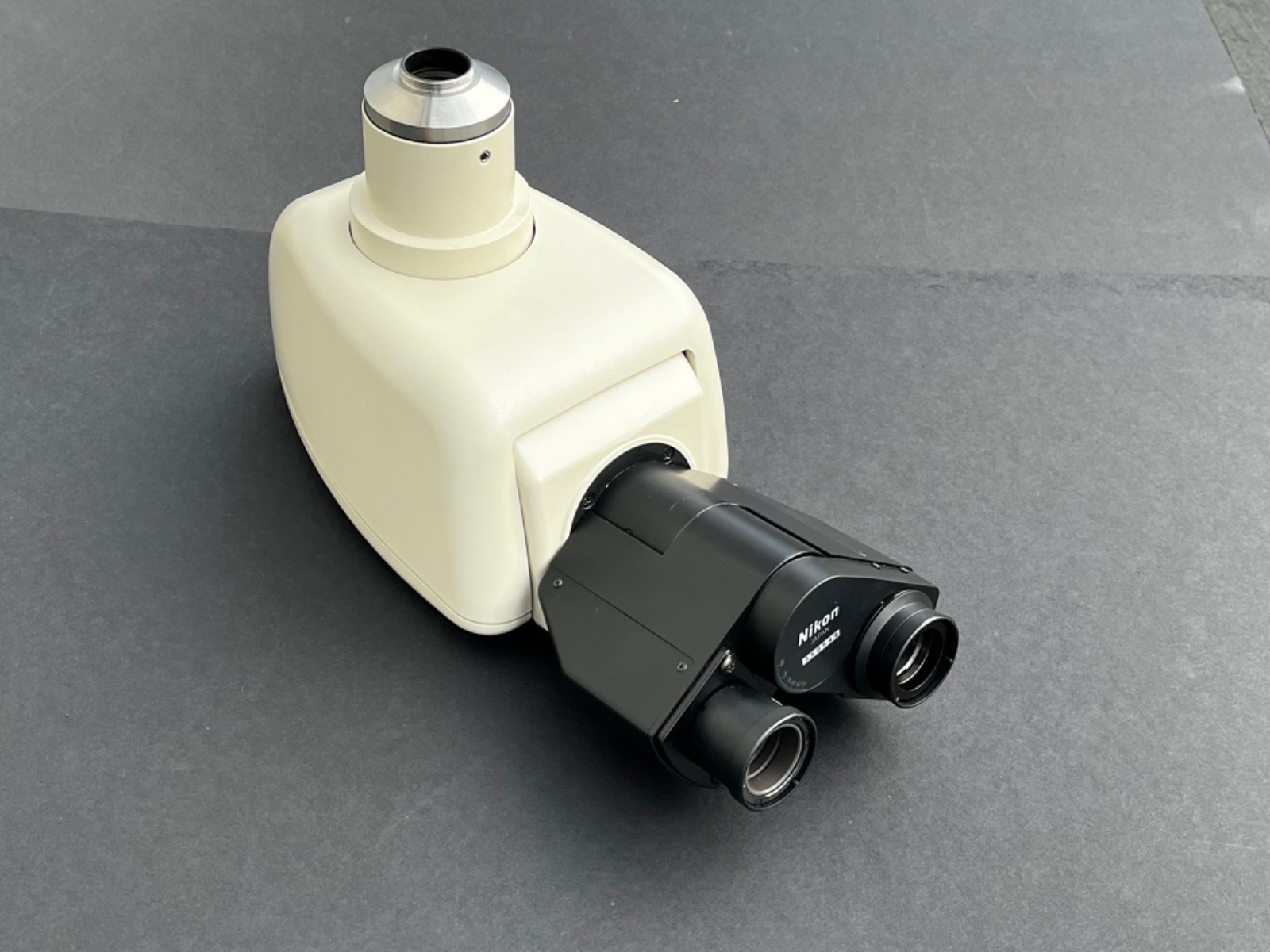 Nikon Tilting Trinocular head with C-Mount video tube, Clean Optics Complete CLA