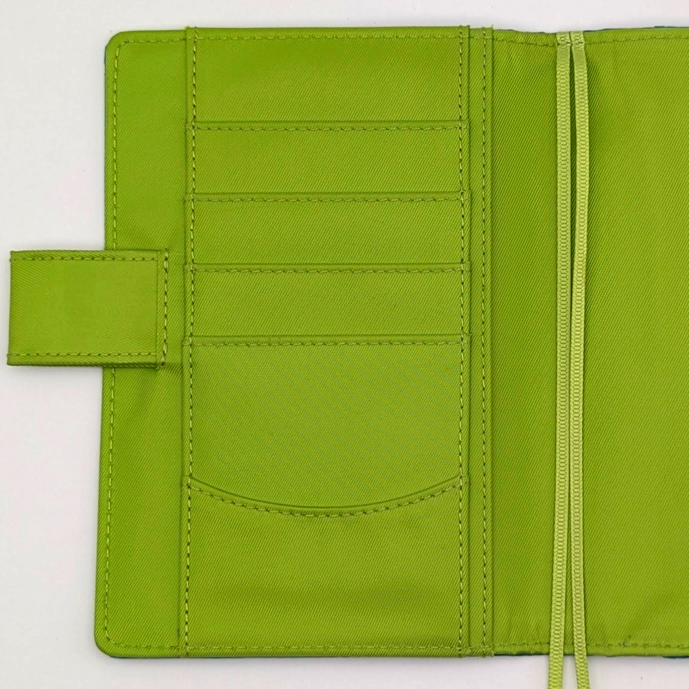 Hobonichi Cover Colors Blue Green A6 Cover on Cover Crazy Flower w/Pencil Board