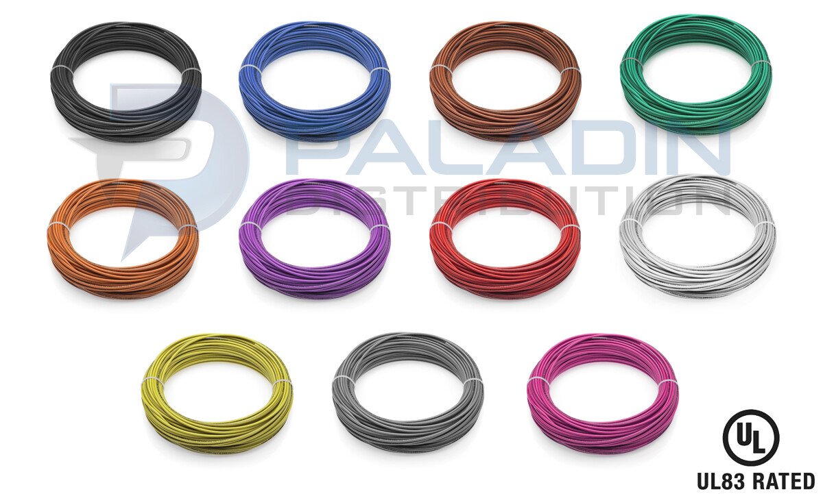#14 AWG Gauge 600V THHN Stranded Copper Wire Multi Colors Available – UL Listed