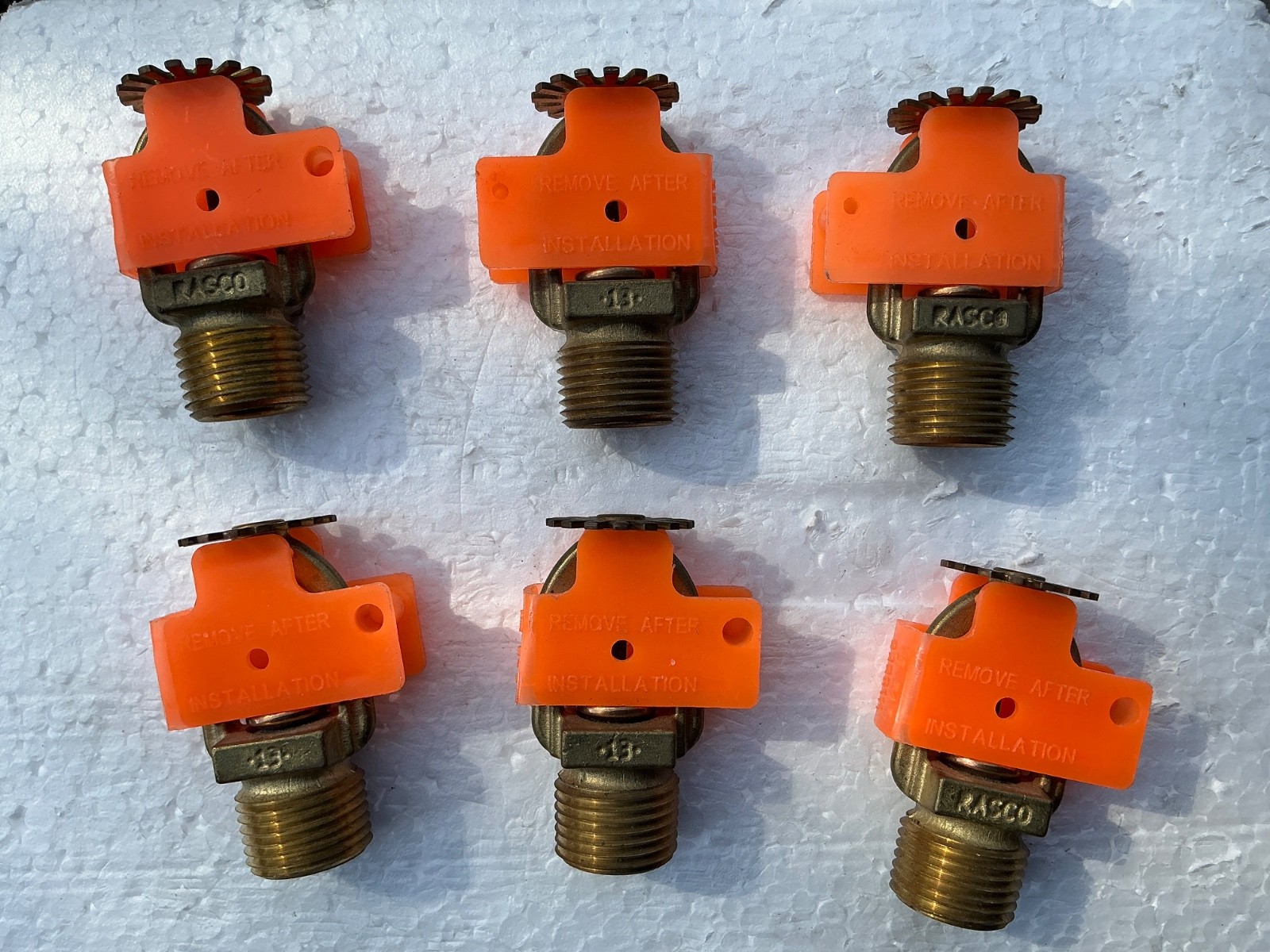 6- RA1414 RASCO FIRE SPRINKLER HEAD 200F/ 93C —————— F1FR ——————— NOS