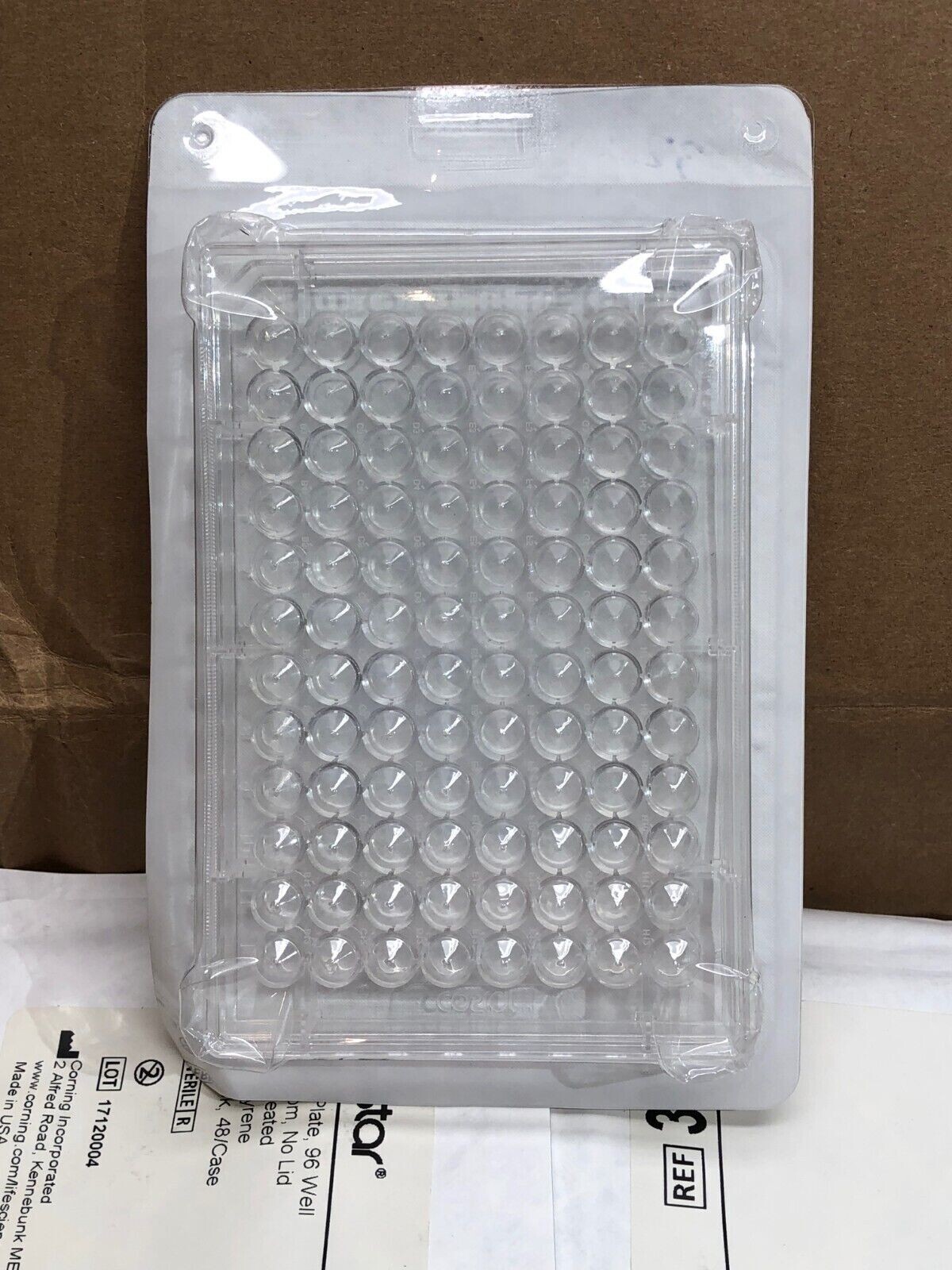 Corning Cat No 3896 Costar Assay Plate 96 Well V-Bottom No Lid Polystyrene Lot