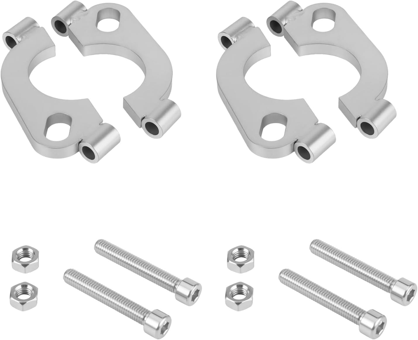 1.75 inch Split Flange Repair Kit,2 Packs Exhaust Flange Flat Split Flange Repai
