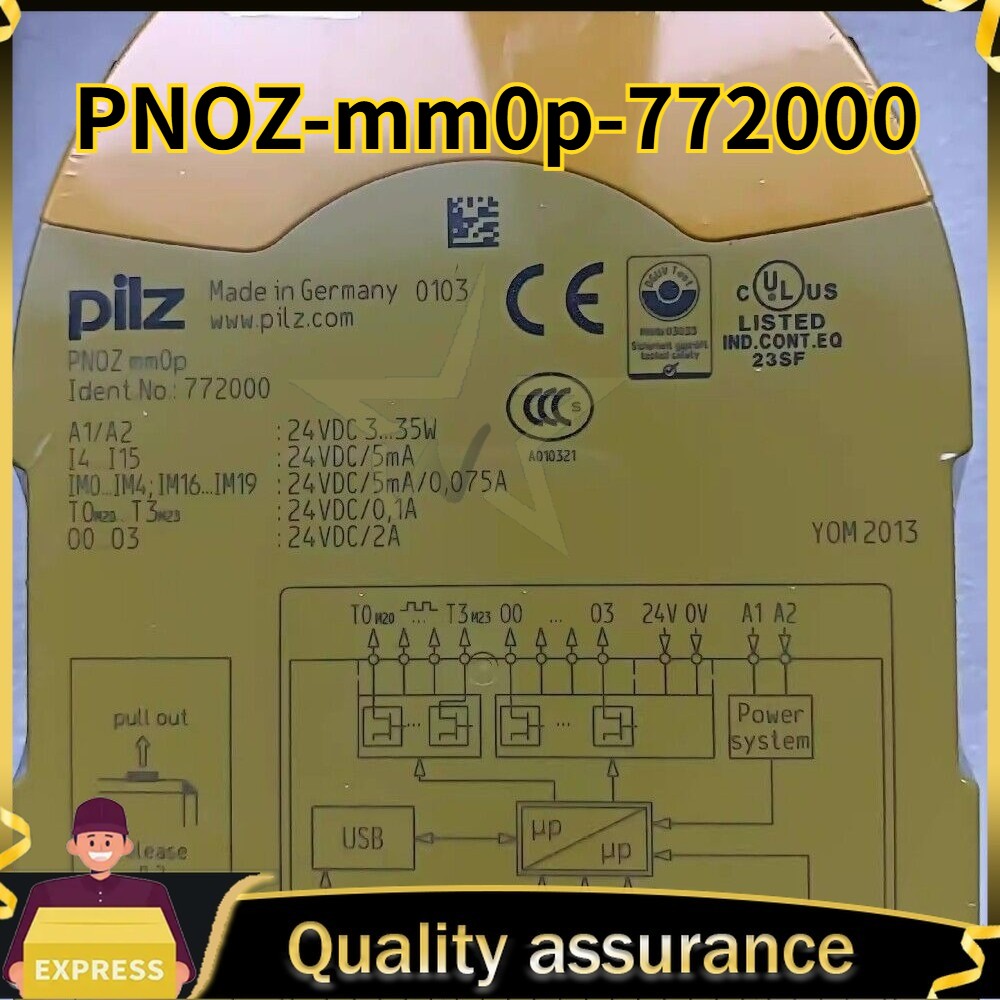 Pilz PNOZ Mm0p 772000 Safety Relay UPS Shipping Original Quality Goods