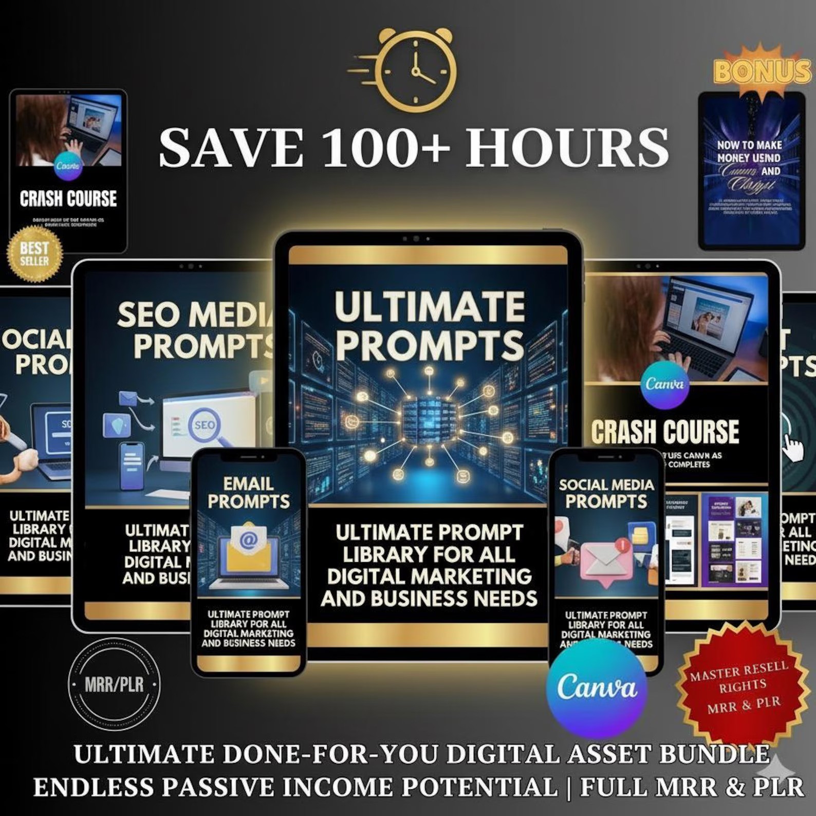 50,000+ ChatGPT Mega Marketing Bundle: PLR Prompts & Guide (Digital Download)