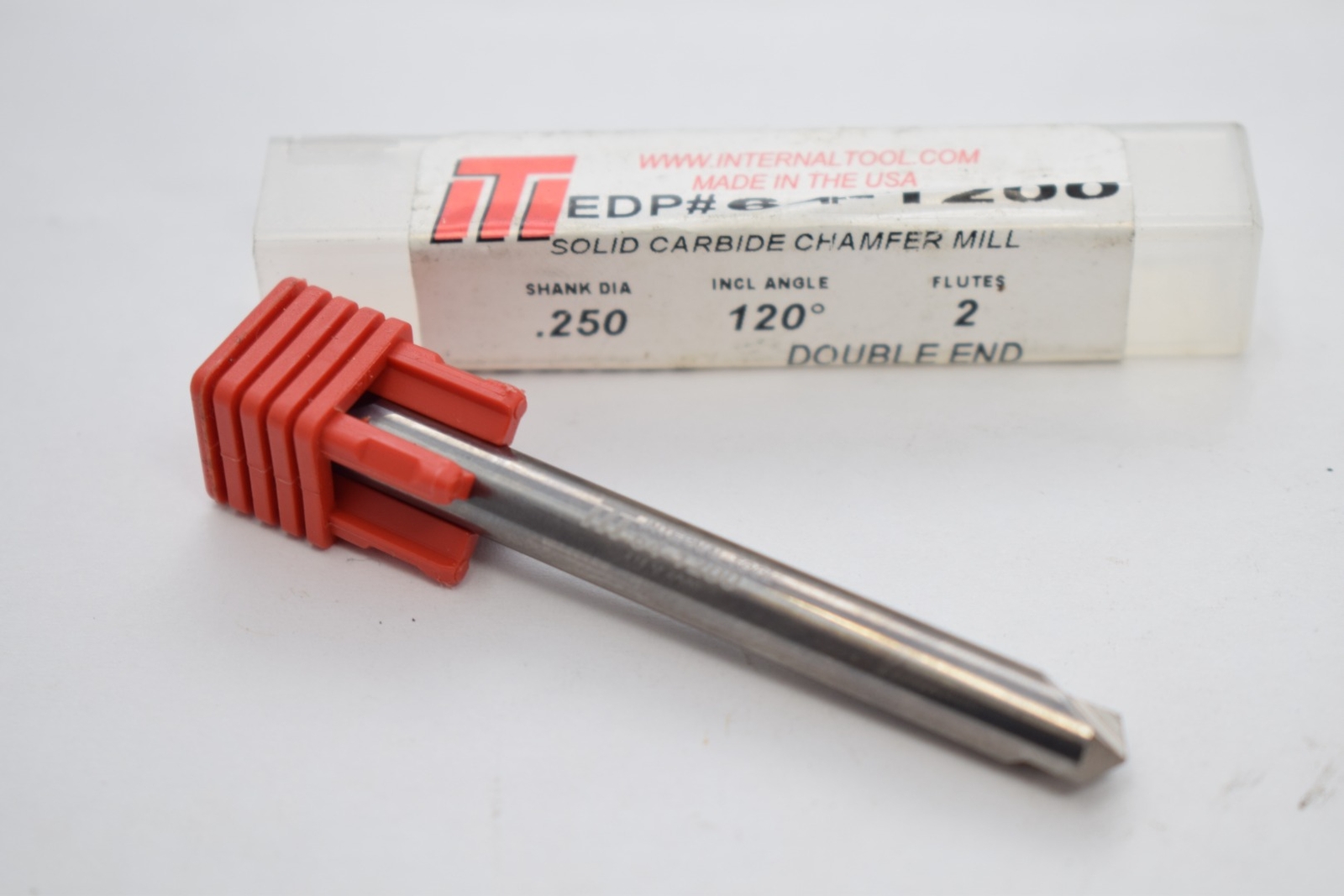 NEW Internal Tool 64-1200 Carbide Chamfer Mills 2 Flute Double End 0.0600 LOC 2F