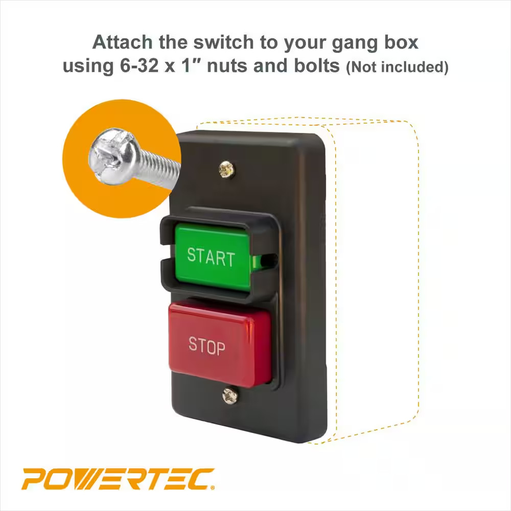 On Off Switch Start Stop Single Phase Push Button Motor Electric 20-35A 110/220V