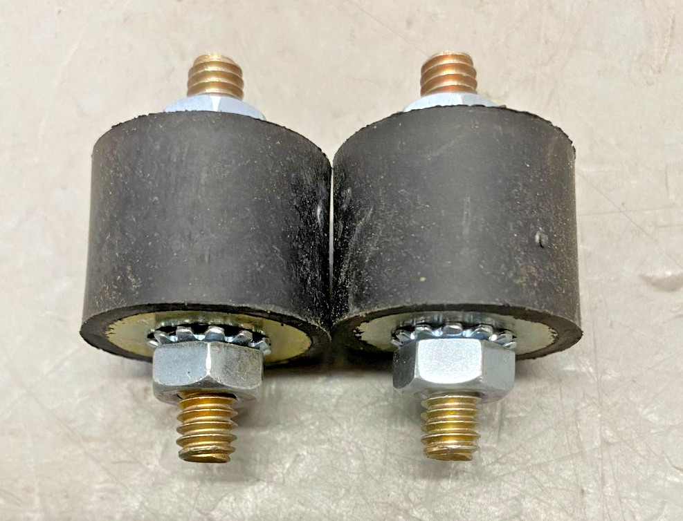 (2 pieces) Vibration Isolator 1″OD, 3/4″Long Rubber Bushing, 1 3/4″ OAL, 1/4″x20
