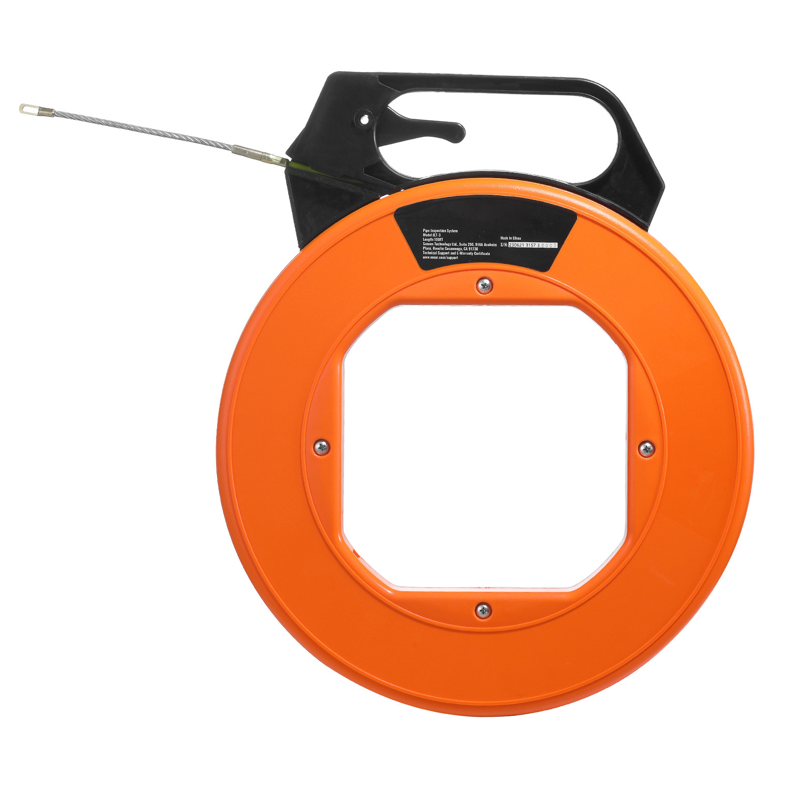 VEVOR Fish Tape Wire Cable Line Puller 100ft 3/16in Fiberglass High Plastic Case