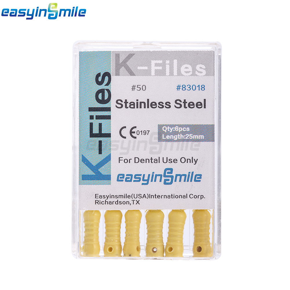 60X Endodontic Hand Use K-Files Stainless Rotary Root Canal hand File 25MM#15-80