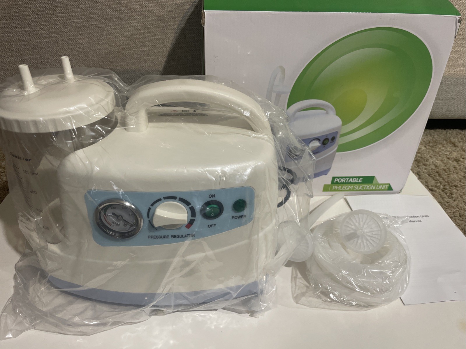 Suction Machine Emergency Medical Portable Aspirator Vacuum Phlegm Unit Mucus