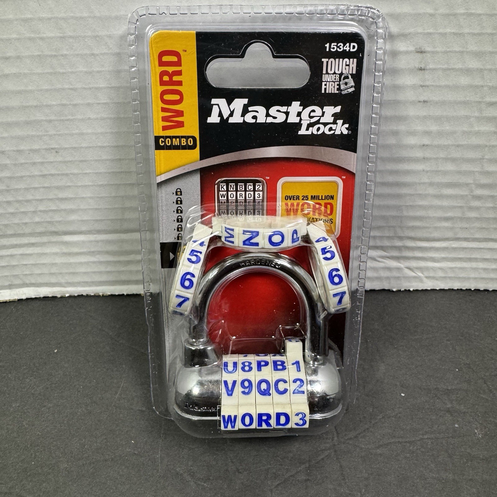 Master Lock Password Plus Word Combination Lock 1534D – Color Varies