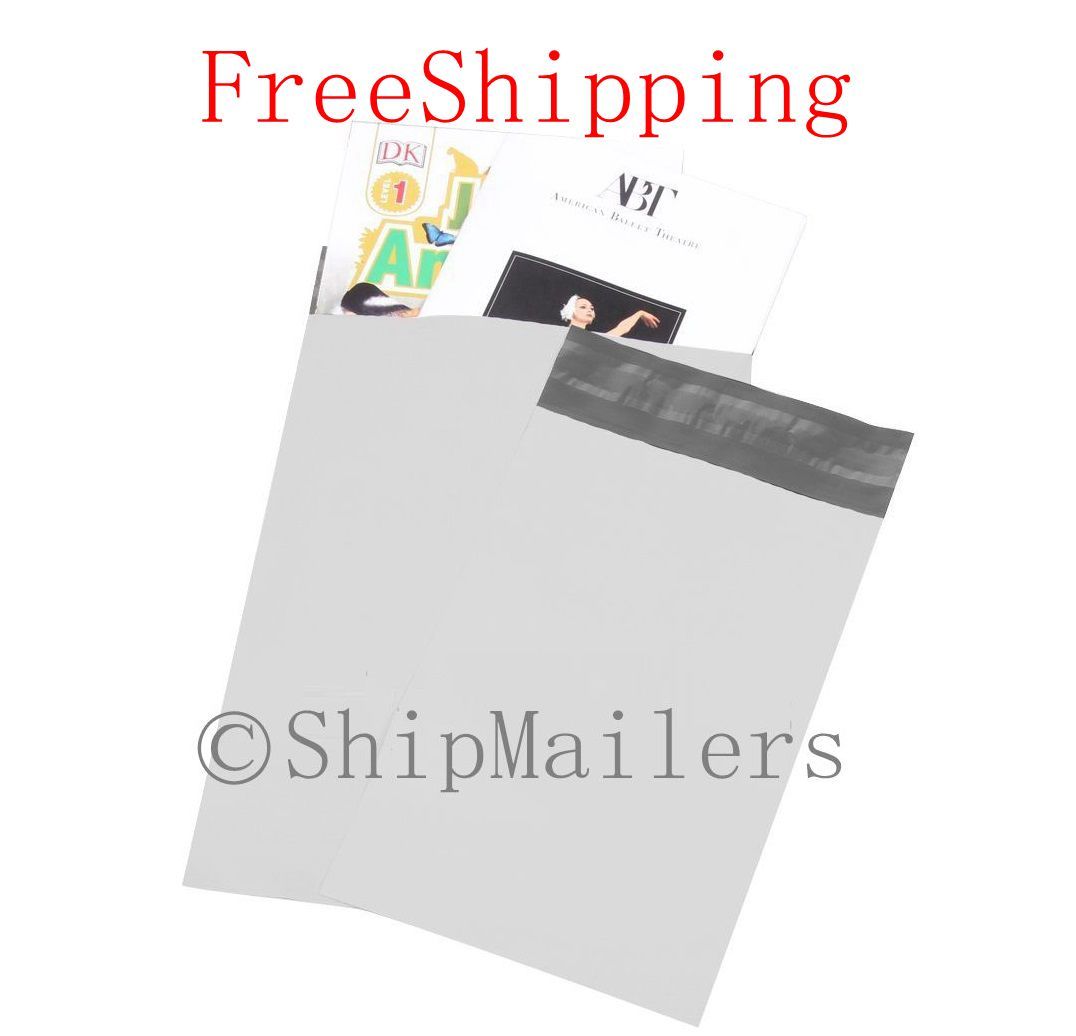 25 12X15.5 White Poly Mailer Self Sealing Shipping Envelopes Bags 12”X15.5” #5