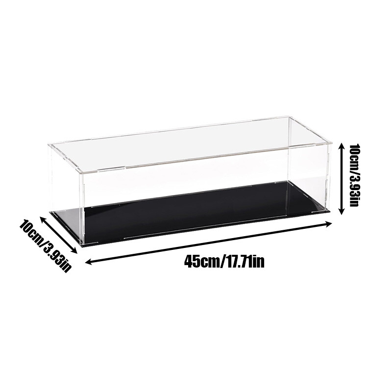 Clear Acrylic Display Case Dustproof Protect Model Toy Figure Storage Showcase