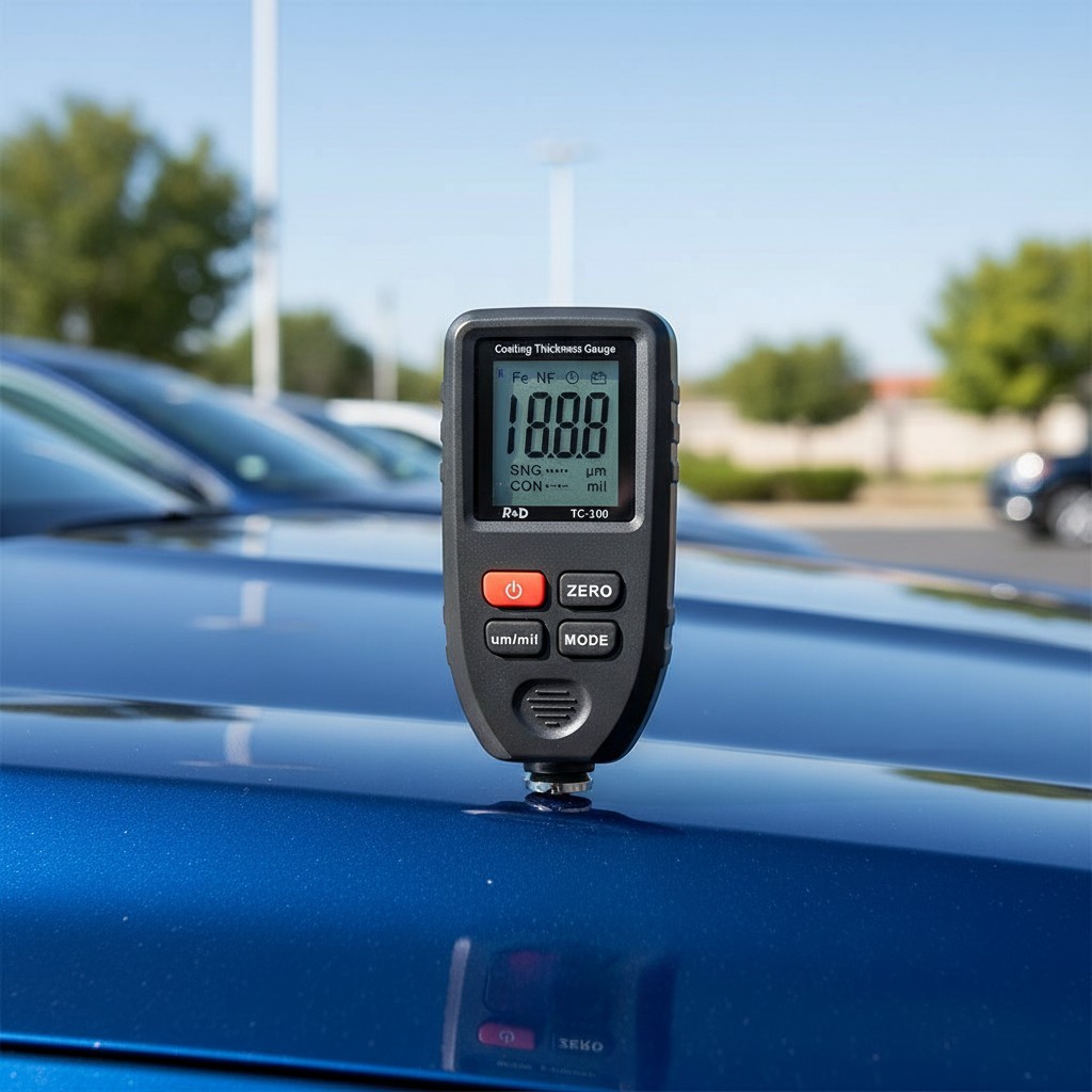 Used Car Inspection Tool: Reliable Paint Thickness Meter with Accurate Readings