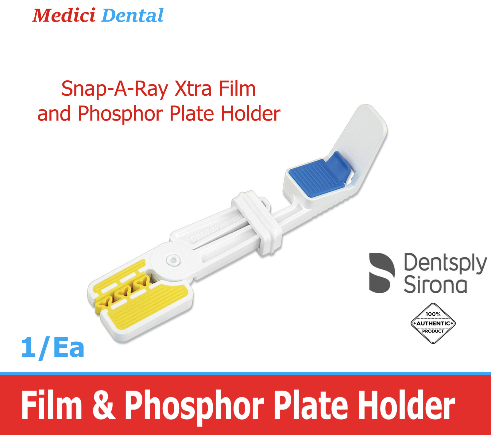 Dental Snap-A-Ray for e2v and Schick Digital Sensor Holder, Autoclavable, 3/Pack