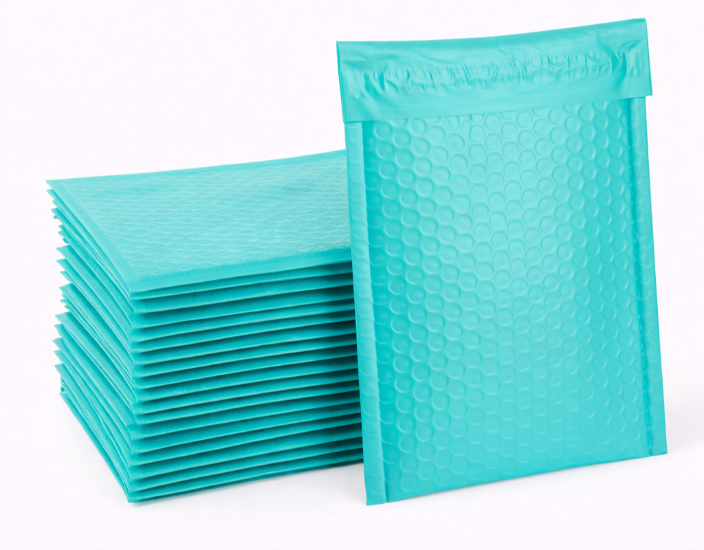 #000 Teal Bubble Mailers 4×8 Self Seal Padded Envelopes Shipping Bags Bulk