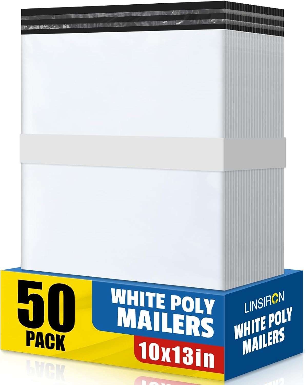 50 Pcs Poly Mailers Shipping Bags 10×13 Inch Packaging Clothes Polymailers En…