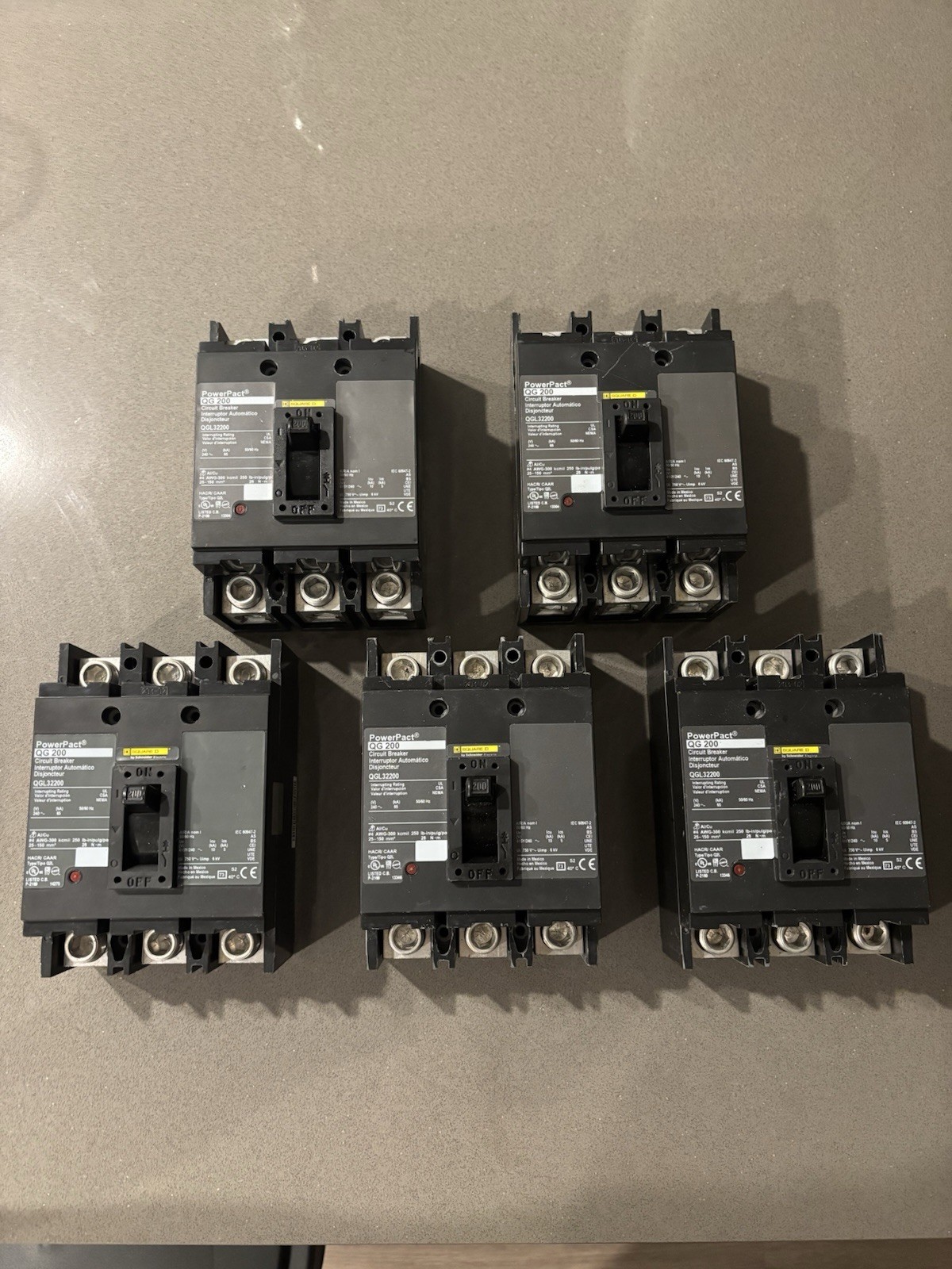 Square D PowerPact QGL32200 200A Circuit Breaker