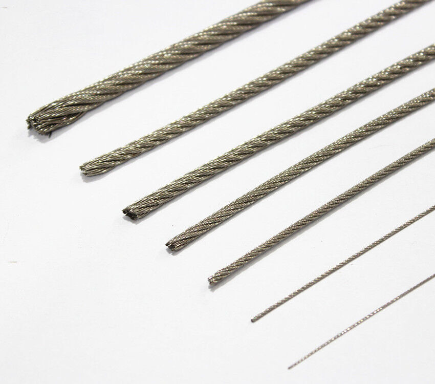 304 Stainless Steel Wire Rope Cable Flexible 0.5mm 1mm 1.5mm 2mm 2.5mm 3mm 4 mm