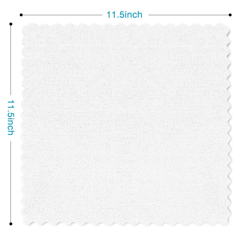 Orighty Microfiber Cleaning Cloth Bulk, Shop Towels Rags 50 Pack, White