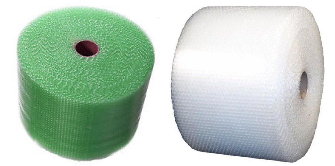 3/16″ x 400′ x 12″ Clear & Recycled Small Bubble Cushioning Padding Roll 400FT