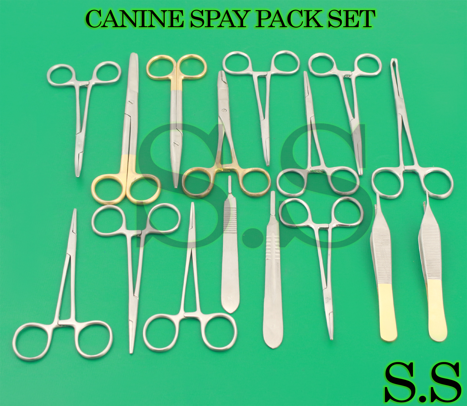 68 pcs O.R Grade General Surgery Set Spay Pack Hand Kit DS-1061