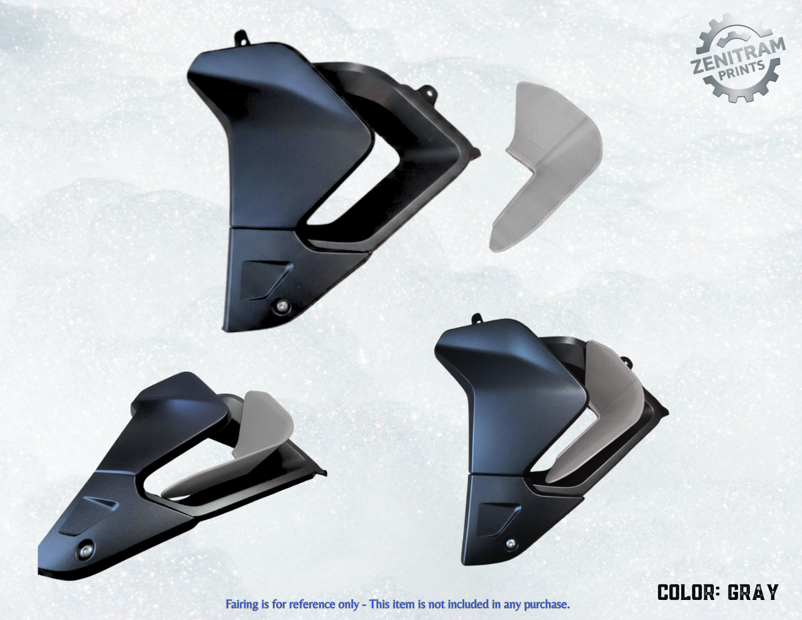 Stripe Series Clip-On Air Deflectors/Heat Shield for 850/900 models(2020–2025)