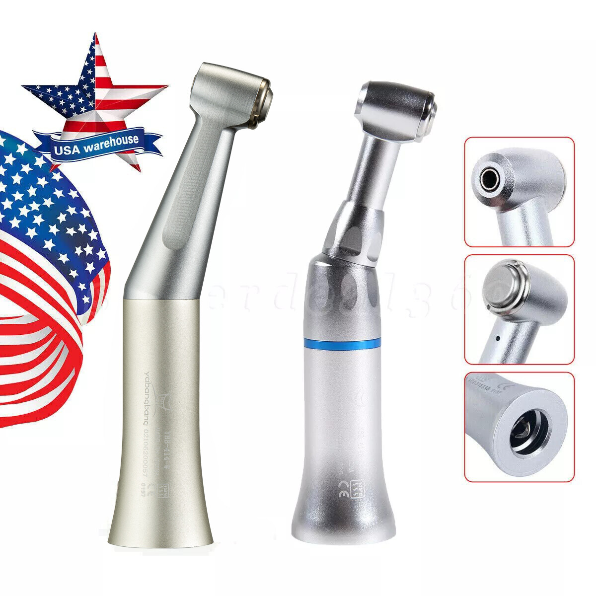 NSK Style Dental Slow Low Speed Contra Angle Handpiece Push Button E-type ns