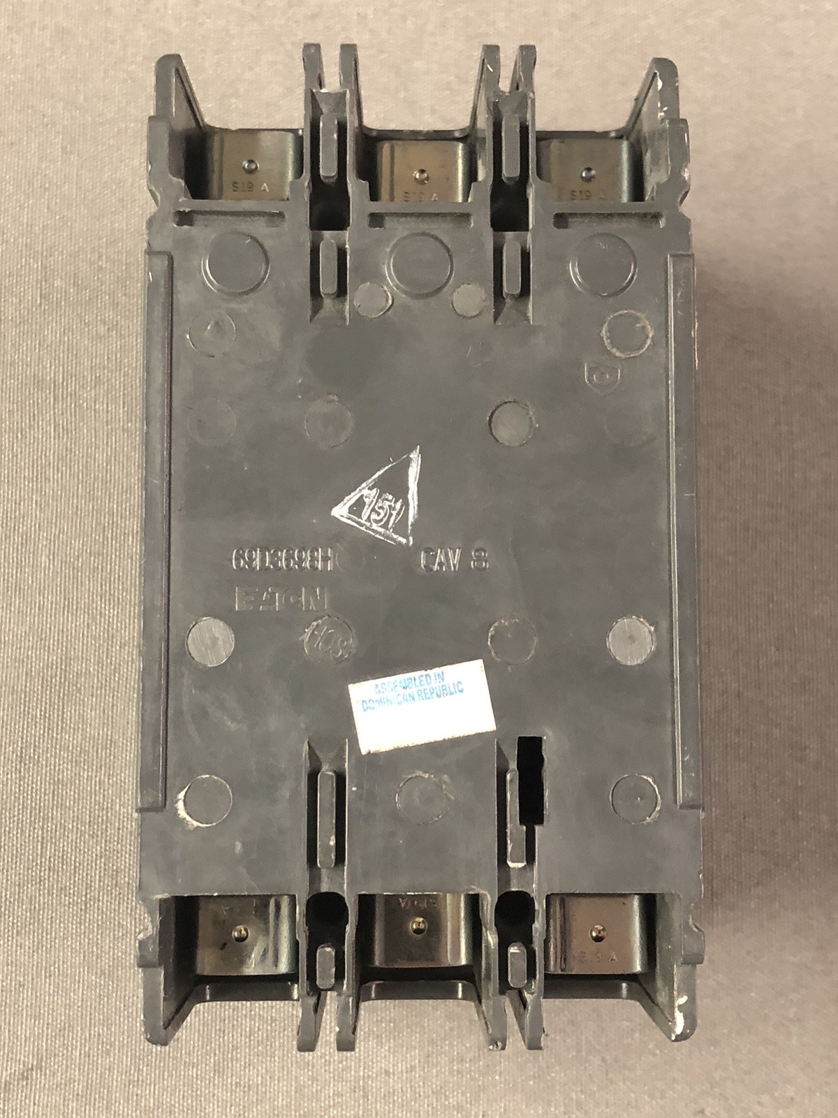 Eaton EGS3125FFG Molded Case Circuit Breaker 3 Pole 125A 600Y/347 VAC Max.