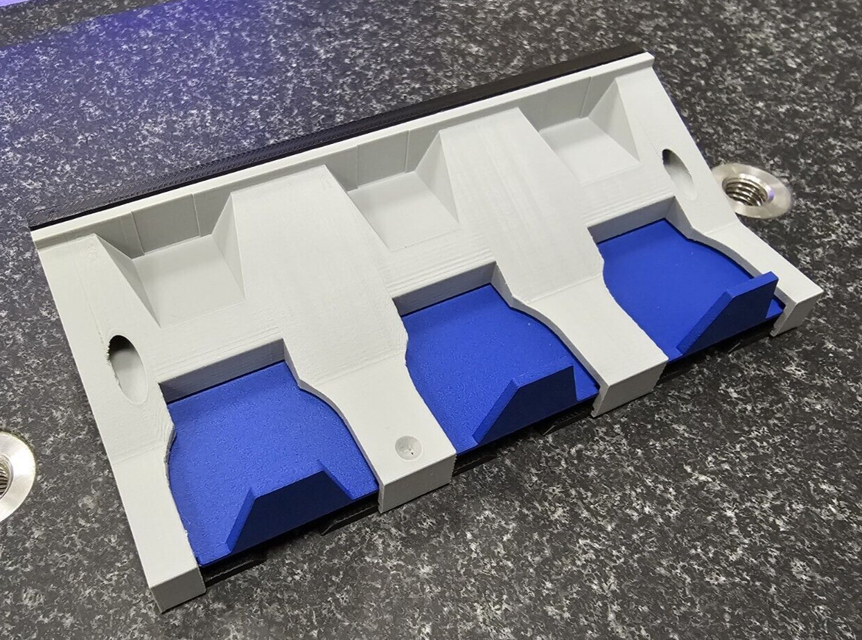 Improved 3 Stylus rack for Zeiss CMM VAST XXT TL1, TL2/TL4, TL3 adapter plates.