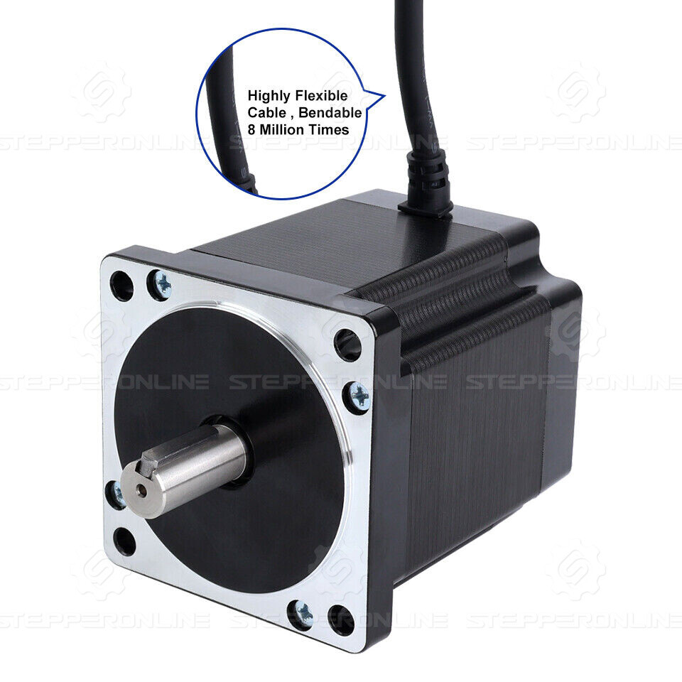 STEPPERONLINE Nema 34 Stepper Motor 1.8deg 1133oz.in 6A 86x98mm Φ14mm CNC