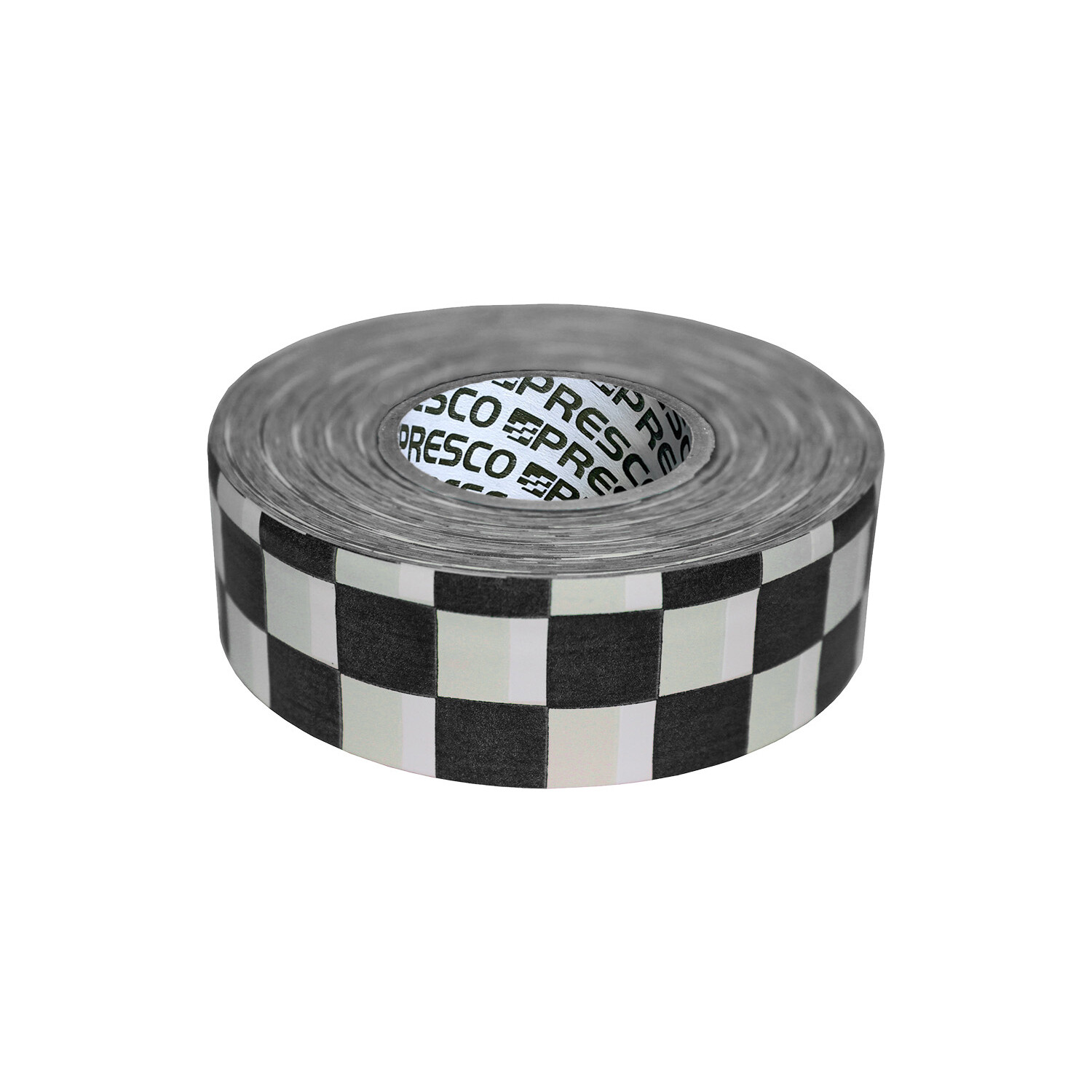 Presco Checkerboard Roll Flagging Tape: 1-3/16 in. x 300 ft. White/Black Checker