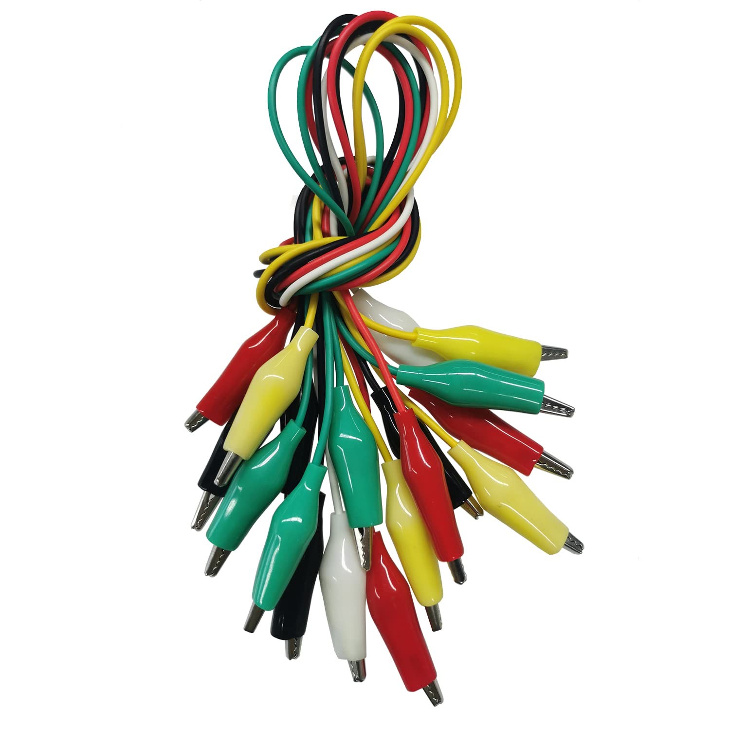 10PCS Premium Alligator Clips Electrical, 5 Colors 10pcs, Assorted, Black