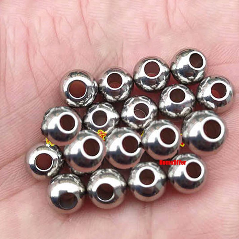 Dia 2mm-60mm Solid Stainless Steel Through Hole Balls Smooth Drilling Steel Ball