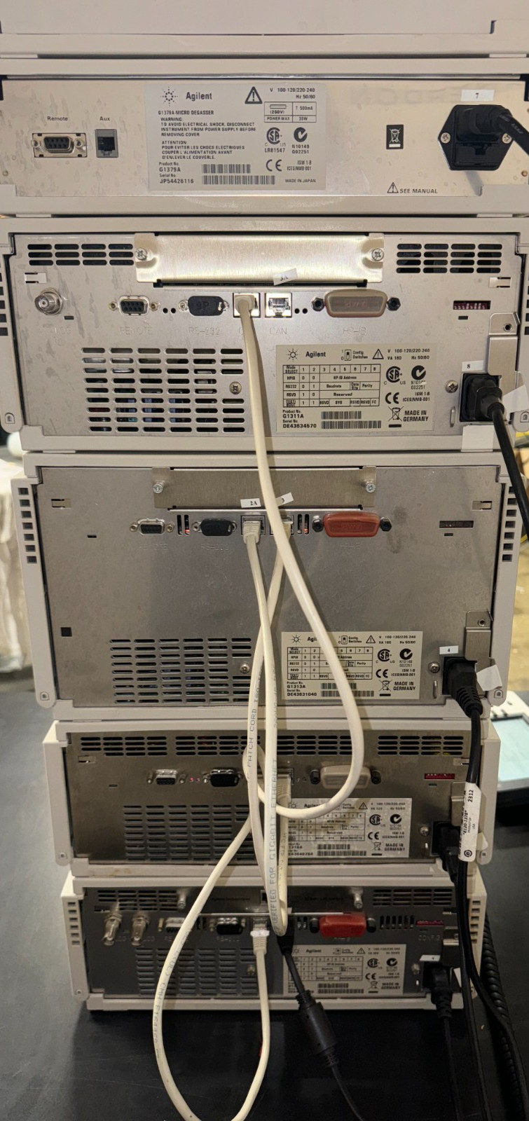 Agilent 1100 HPLC System Pump Autosampler G1315B DAD Detector Column Oven #18307
