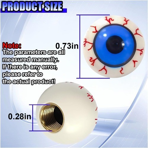 4PCS Eyeball Style Tire Valve Stem Caps, Universal Dustproof Air Le Color: Eye