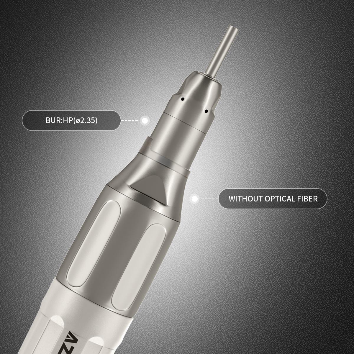 AZDENT Dental Lab Polishing HP 2.35MM Diamond Burs Stones /Straight Handpiece