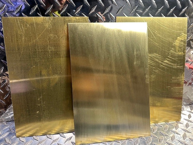BRASS 18g SHEET PLATE NEW (3pcs) 8X12″ .04030 Thick #3.5