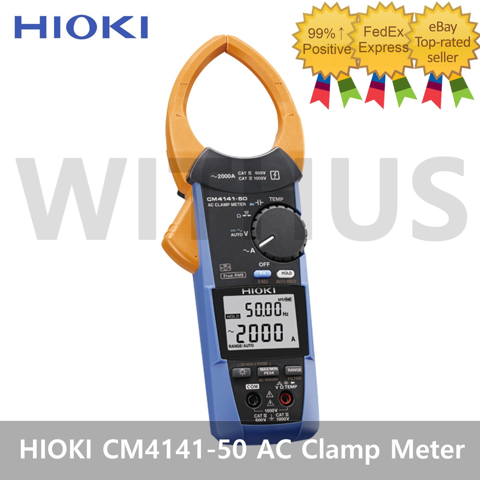 Hioki CM4141-50 AC Clamp Meter Innovative Current Sensor RMS 2000 A – Tracking