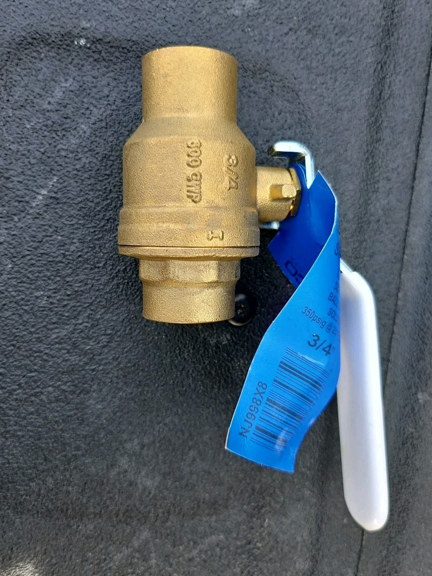 NIBCO 3/4″ Lead-Free DZR Brass Ball Valve Solder S-FP600A-LF