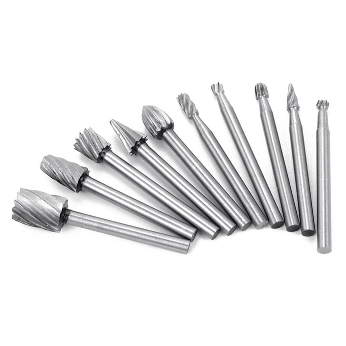 Tungsten Carbide Burr Bit Set For Dremel Rotary Tool Cutting Carving Routing Bur