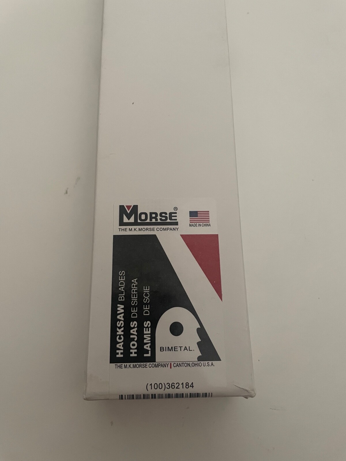 100 Count Box – Morse Hacksaw Blade 18 TPI Bi-Metal 1/2 in W x 12 in L