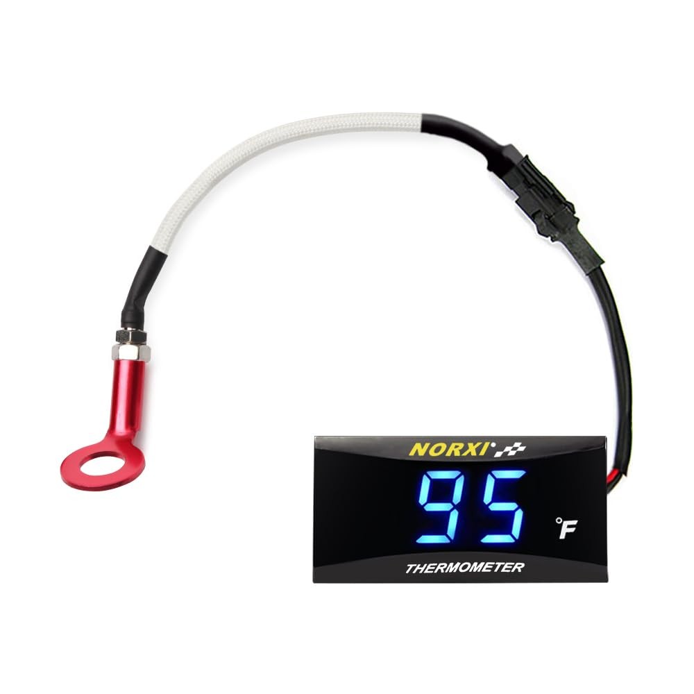 Cylinder Head Temperature Meter Engine Temperature Gauge with 10mm 14mm Probe…