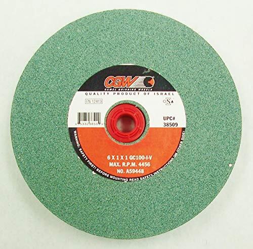 6X1X1 (3/4″, 5/8″, 1/2″) Green Silicon Carbide Bench/Pedestal Grinding Wheel