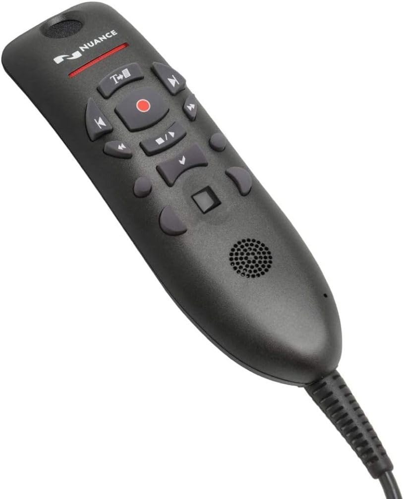 Nuance PowerMic III Microphone for Dragon (Non-Healthcare), 9 Ft Cord, Dictate